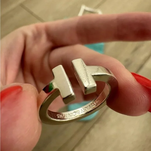 Tiffany & Co. Silver T Design Ring Sz 7
Via - Picture 3 of 10